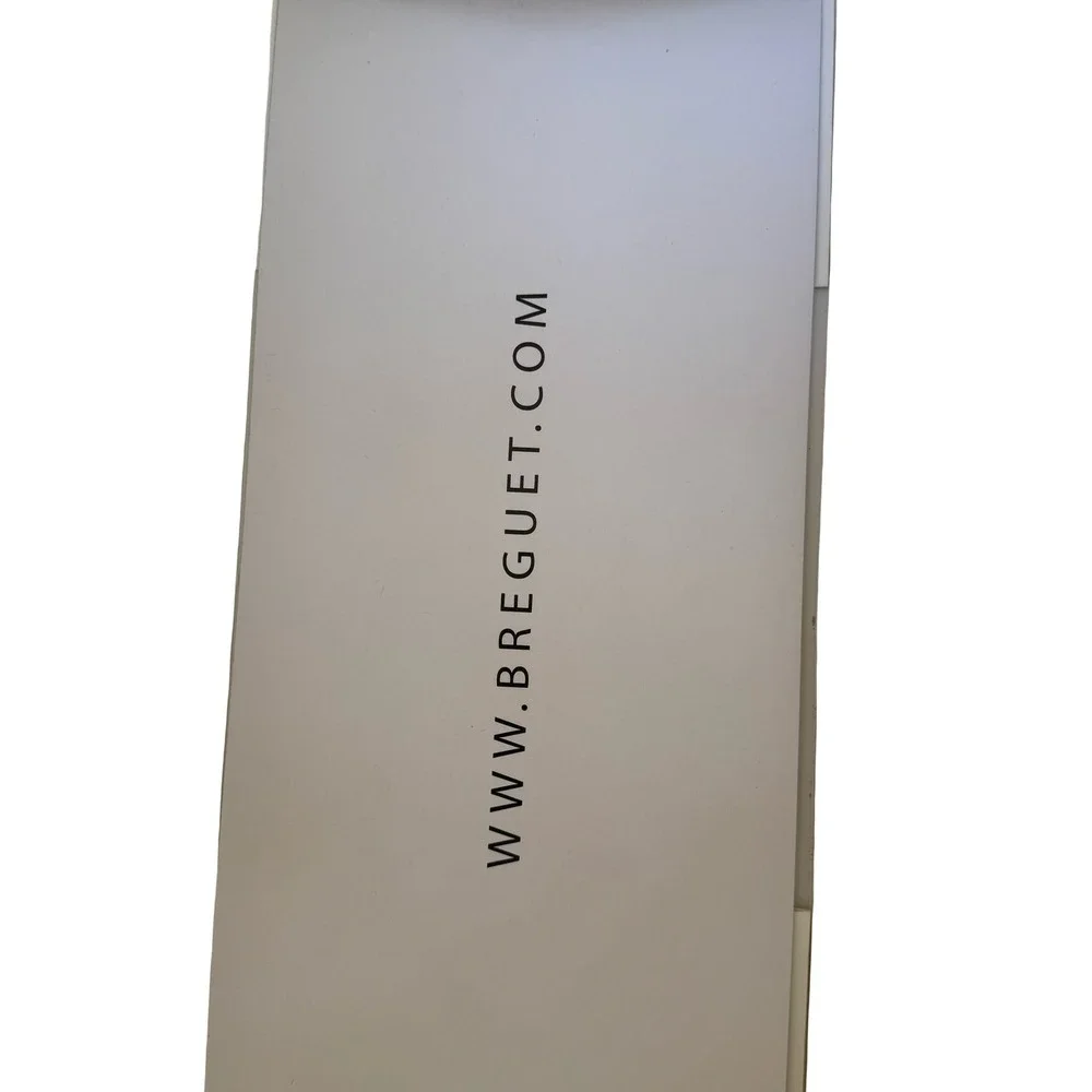 Breguet Luxury Watch Shopping Bag White Silver Guilloche Pattern Large Boutique‎